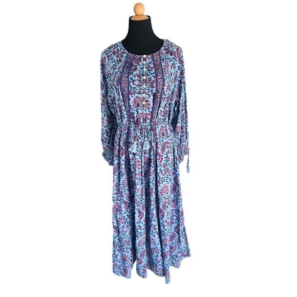 Cleobella Faith Caftan Midi Dress Size Large MSRP: $268 - Picture 11 of 15